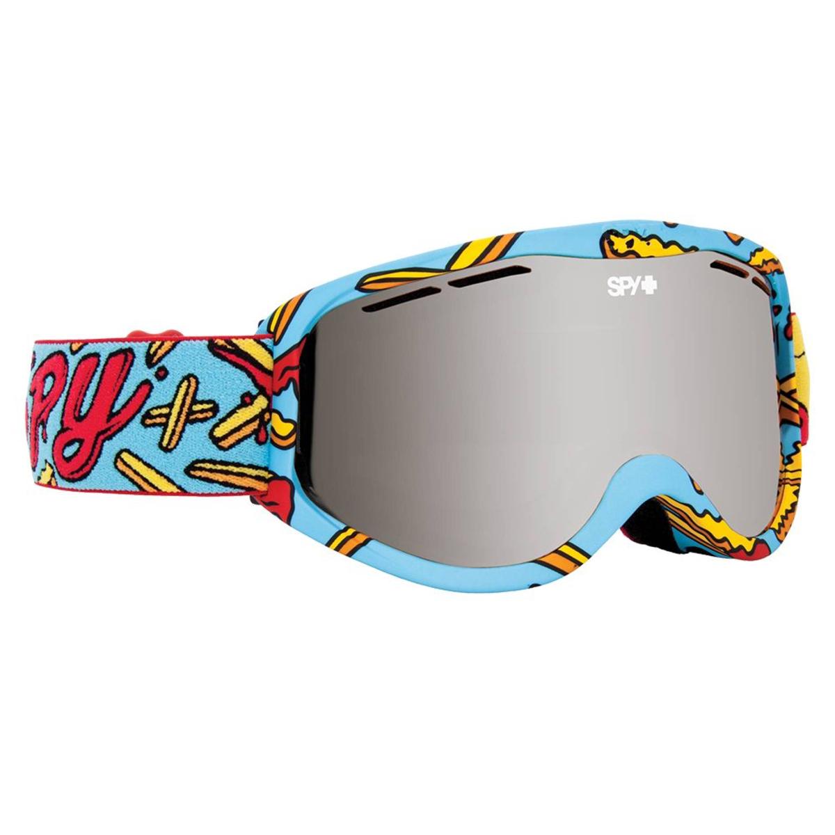  Spy Optic Cadet Snow Goggle Pizza Vs French Fries - Bronze W/Silver Spectra
