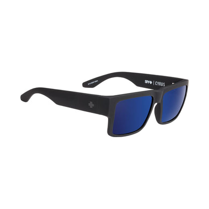  Spy Optic Cyrus Soft Matte Black - HD Plus Bronze With Blue Spectra Mirror
