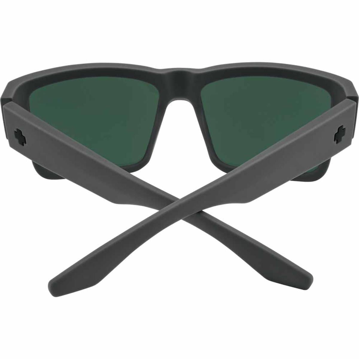  Spy Optic Cyrus Soft Matte Dark Gray - Happy Gray Green Polar With Black Spectra Mirror