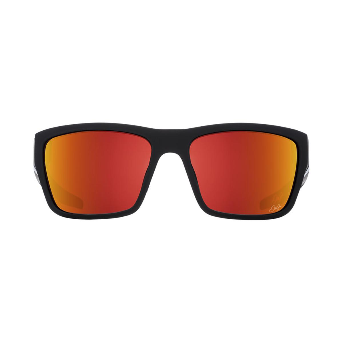  Spy Optic Dirty Mo 2 SPY + Dale Jr Matte Black - HD Plus Gray Green With Orange Spectra Mirror