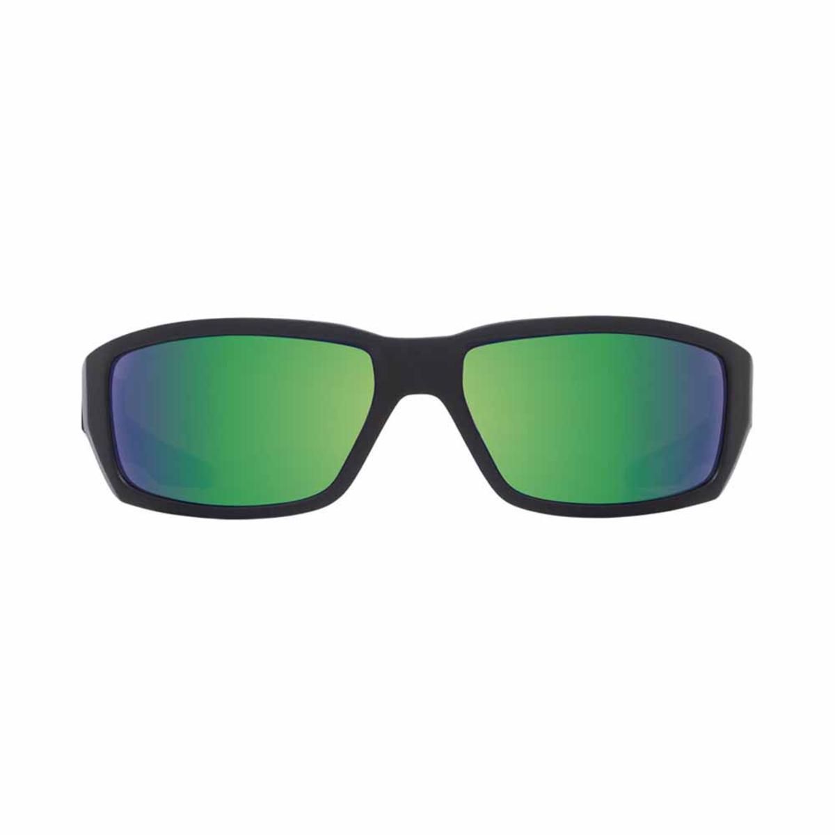  Spy Optic Dirty Mo Soft Matte Black - Happy Bronze Polar With Green Spectra Mirror