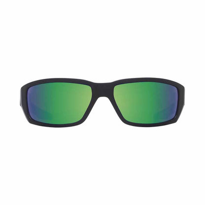  Spy Optic Dirty Mo Soft Matte Black - Happy Bronze Polar With Green Spectra Mirror