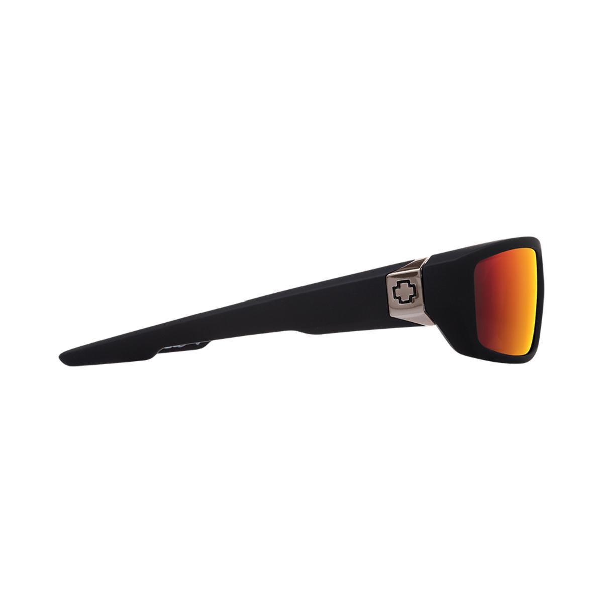 Spy Optic Dirty Mo Soft Matte Black - HD Plus Rose With Red Spectra Mirror