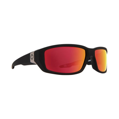  Spy Optic Dirty Mo Soft Matte Black - HD Plus Rose With Red Spectra Mirror