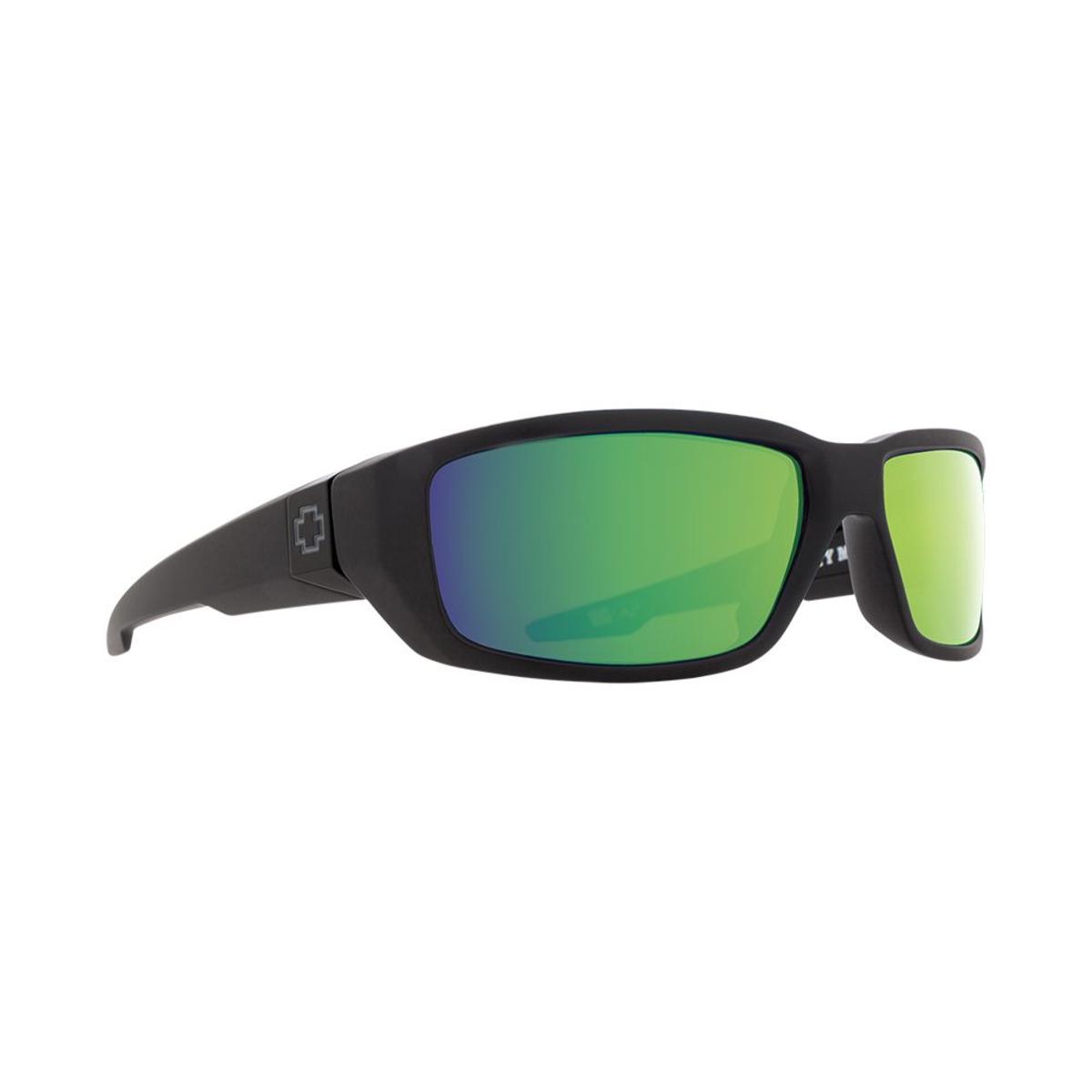  Spy Optic Dirty Mo Matte Black - HD Plus Bronze Polar With Green Spectra Mirror