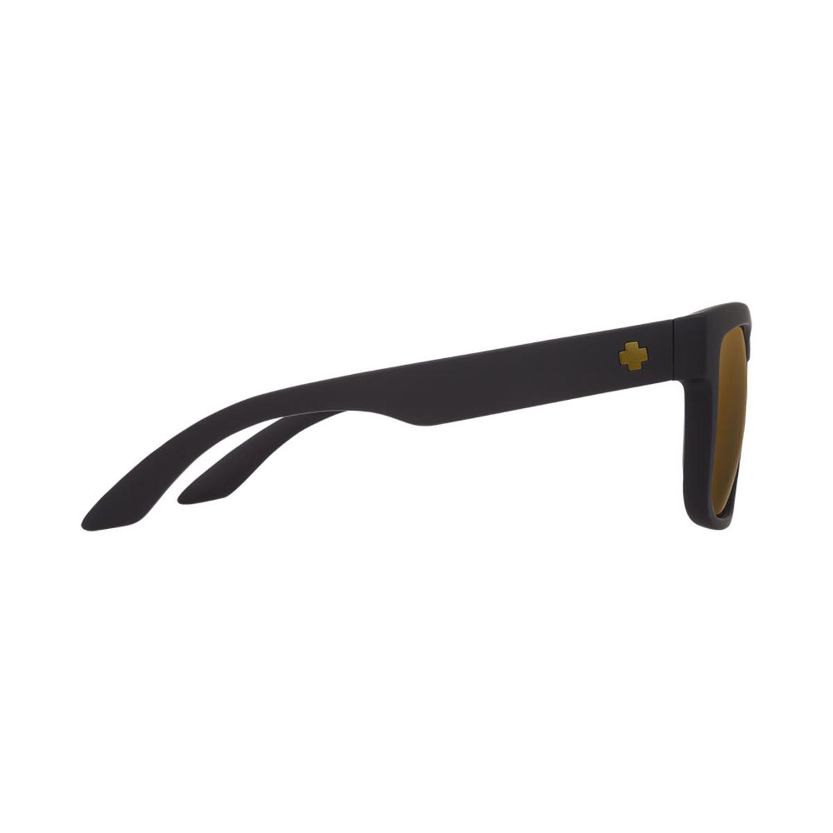  Spy Optic Discord Asian Fit Soft Matte Black - Happy Bronze With Gold Mirror