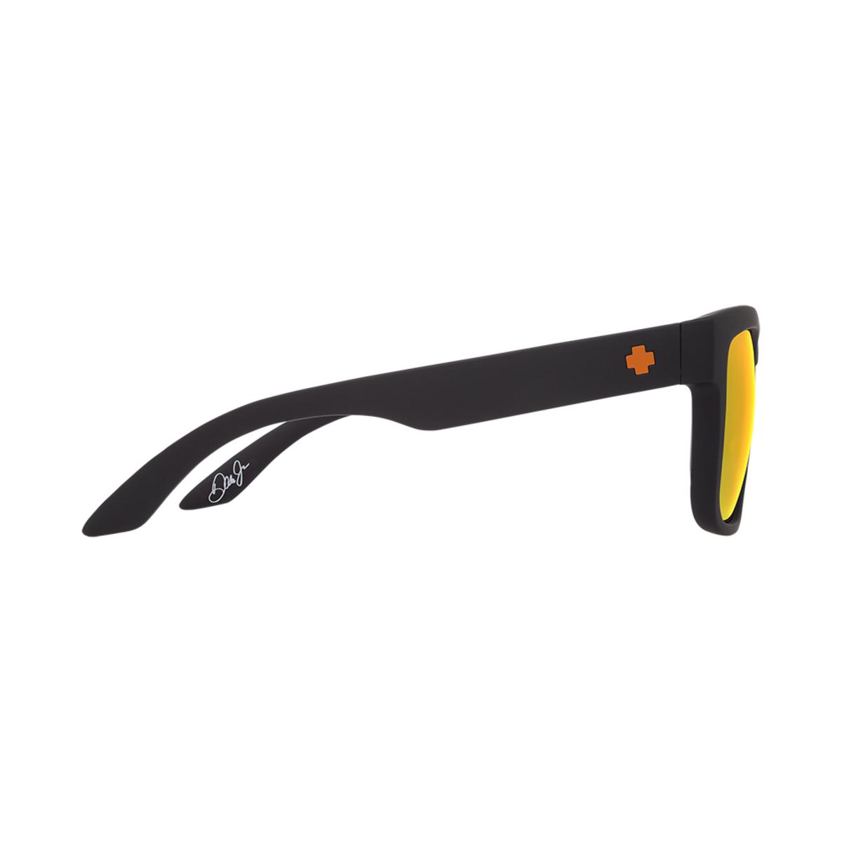  Spy Optic Discord Dale Jr Matte Black - HD Plus Gray Green With Orange Spectra Mirror