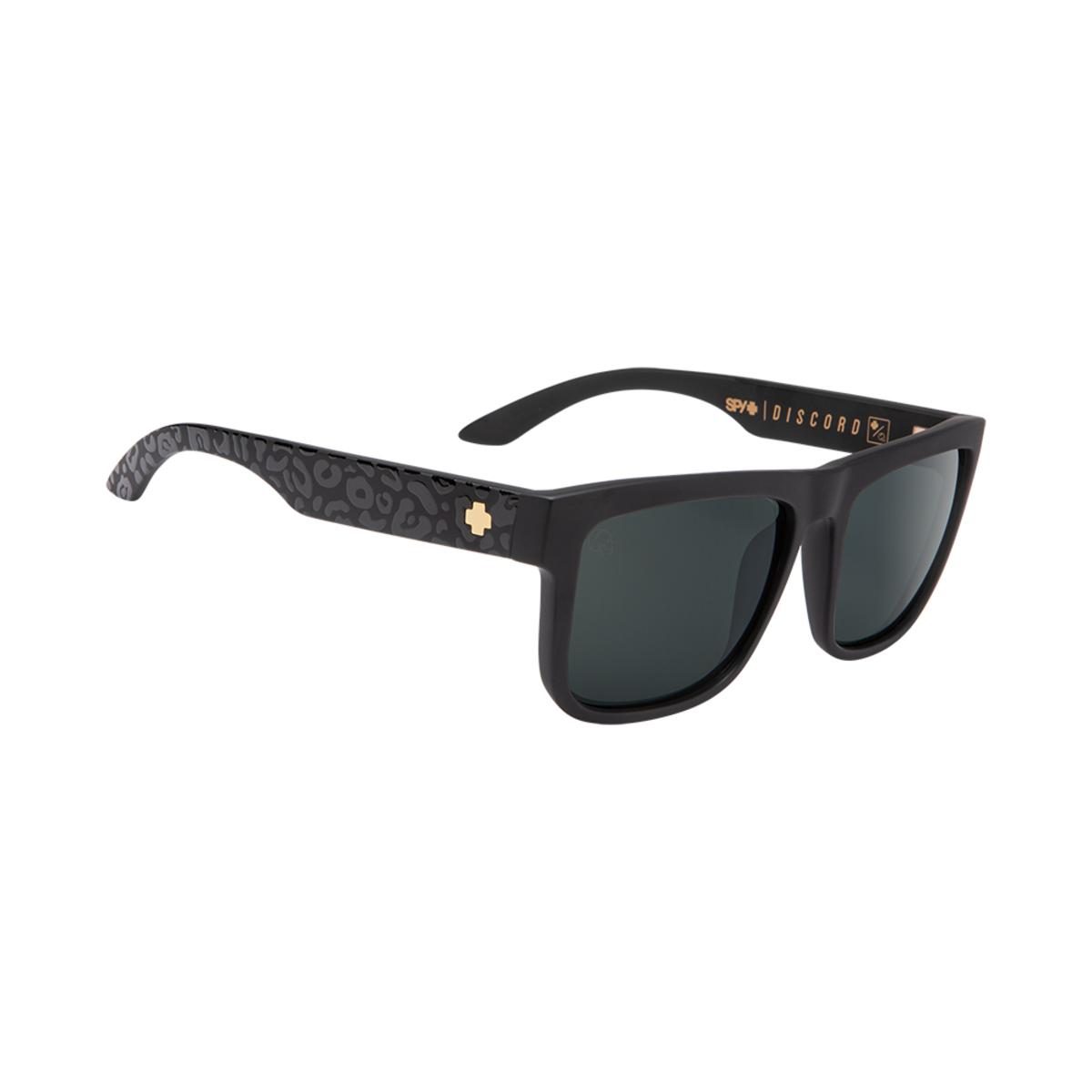  Spy Optic Discord Matte Black Leopard - HD Plus Gray Green With Silver Light Spectra Mirror