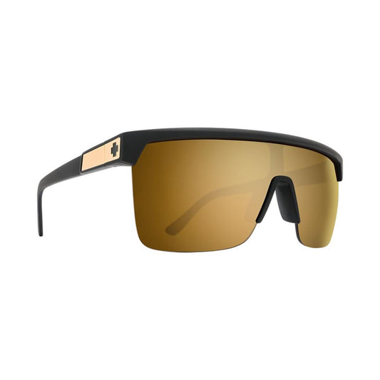  Spy Optic Flynn 5050 25 Anniv Matte Black Gold - HD Plus Bronze With Gold Spectra Mirror
