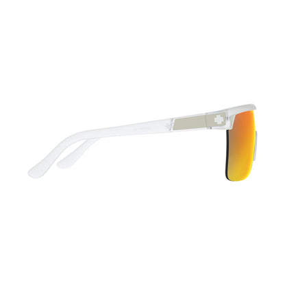  Spy Optic Flynn 5050 Matte Crystal - HD Plus Gray Green With Red Spectra Mirror