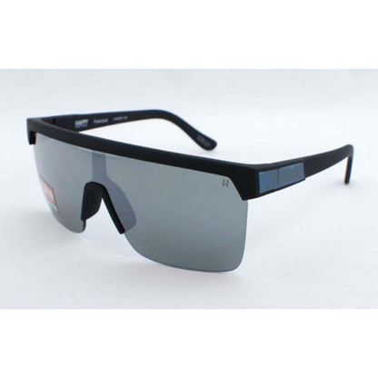  Spy Optic Flynn 5050 Soft Matte Black - Happy Gray Green Polar With Silver Spectra Mirror