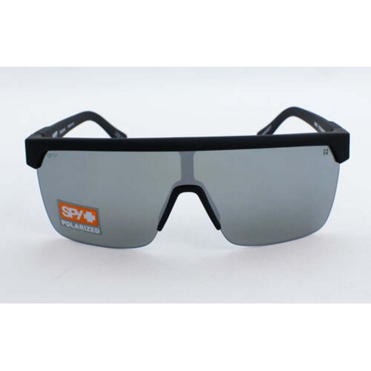  Spy Optic Flynn 5050 Soft Matte Black - Happy Gray Green Polar With Silver Spectra Mirror