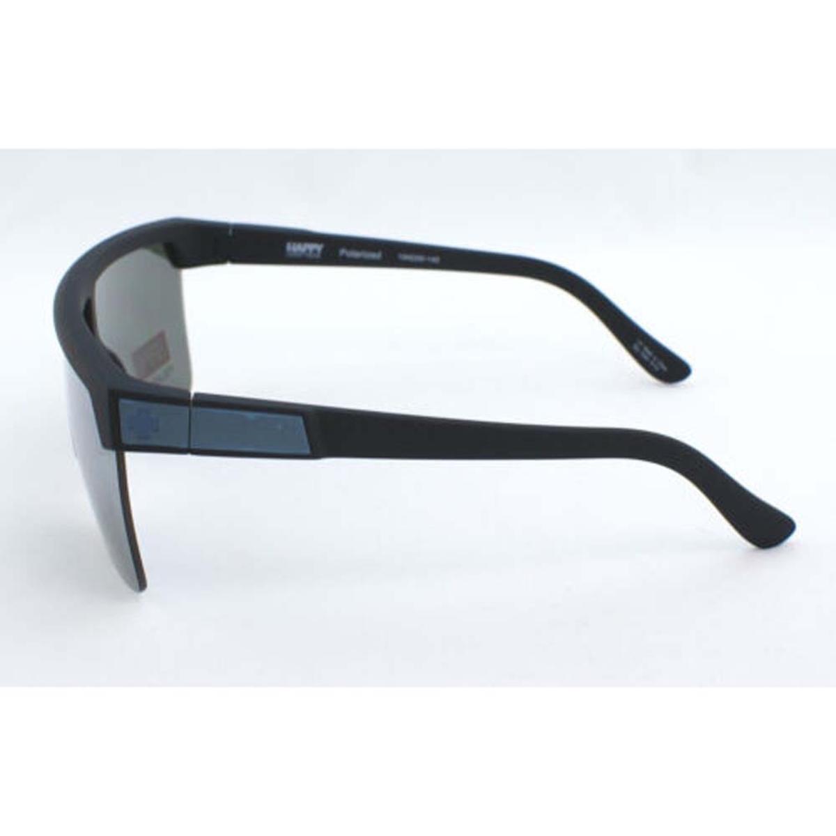  Spy Optic Flynn 5050 Soft Matte Black - Happy Gray Green Polar With Silver Spectra Mirror