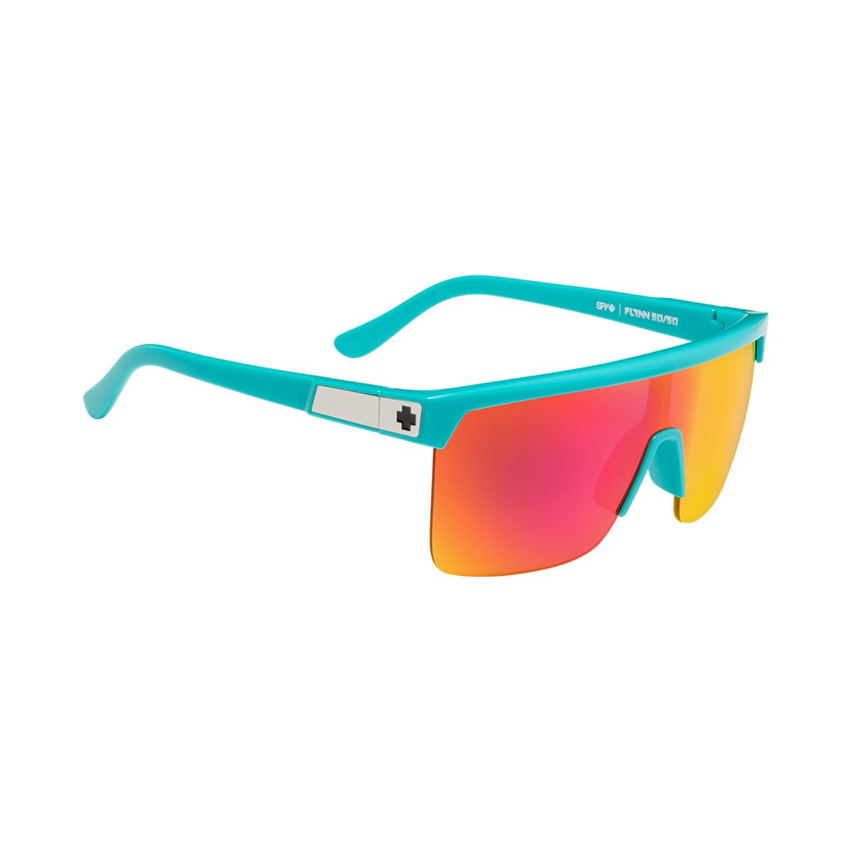  Spy Optic Flynn 5050 Teal - HD Plus Gray Green With Pink Spectra Mirror
