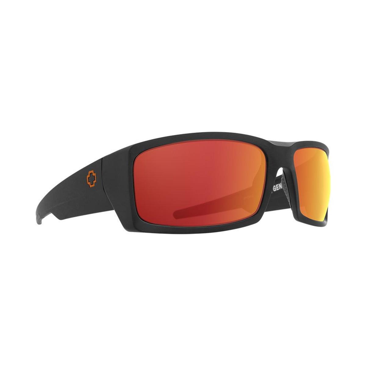  Spy Optic General SPY + Dale Jr Matte Black - HD Plus Gray Green With Orange Spectra Mirror