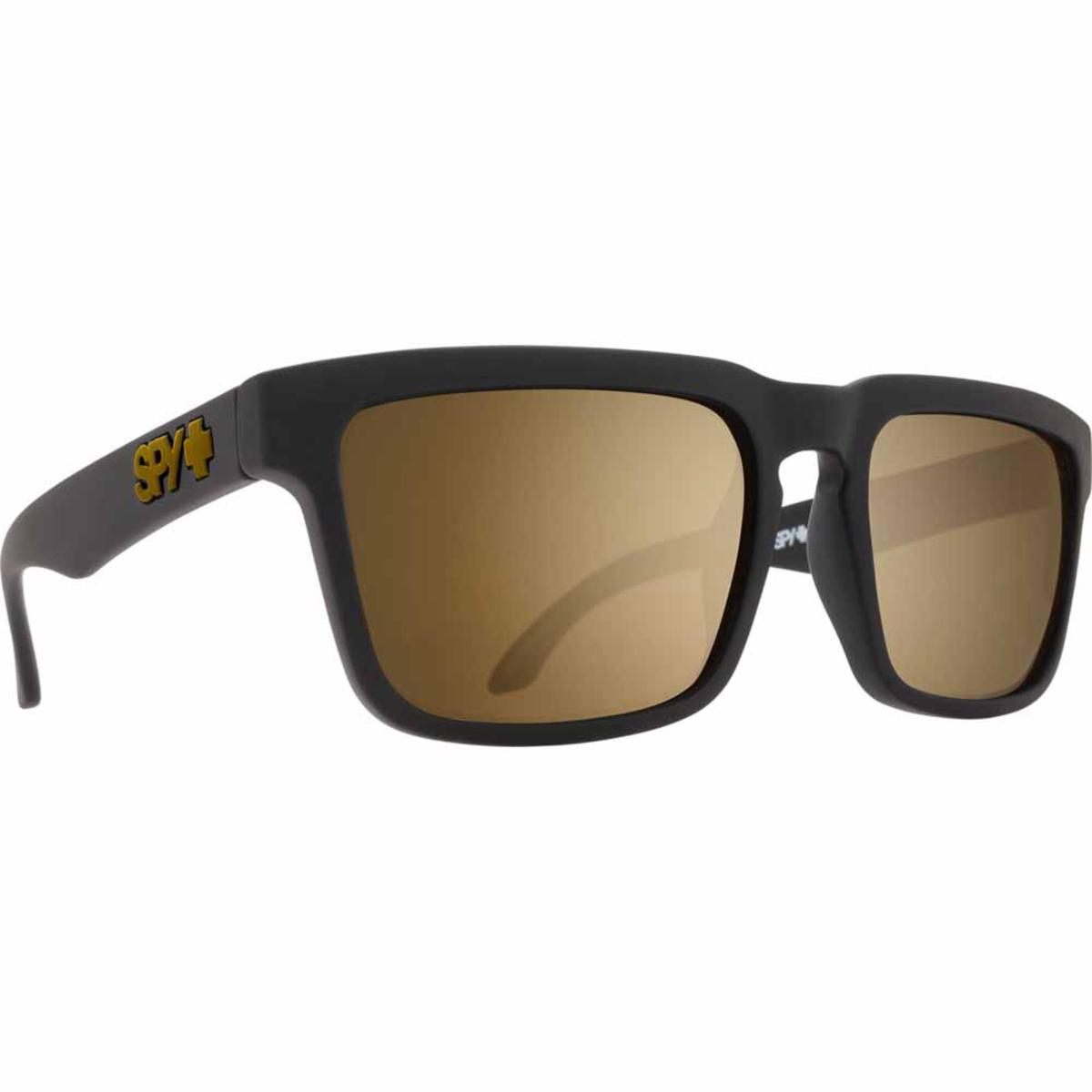  Spy Optic Helm Af Soft Matte Black - Happy Bronze With Gold Spectra Mirror