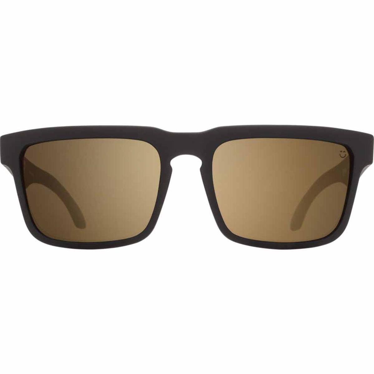  Spy Optic Helm Af Soft Matte Black - Happy Bronze With Gold Spectra Mirror