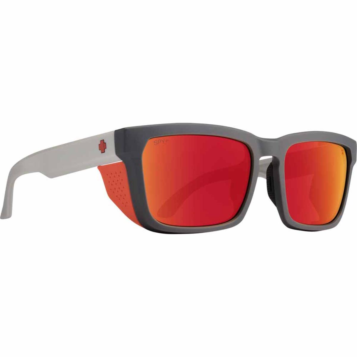 Spy Optic Helm Tech Dark Gray Tan - Happy Gray Green Red Spectra Mirror