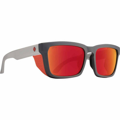  Spy Optic Helm Tech Dark Gray Tan - Happy Gray Green Red Spectra Mirror