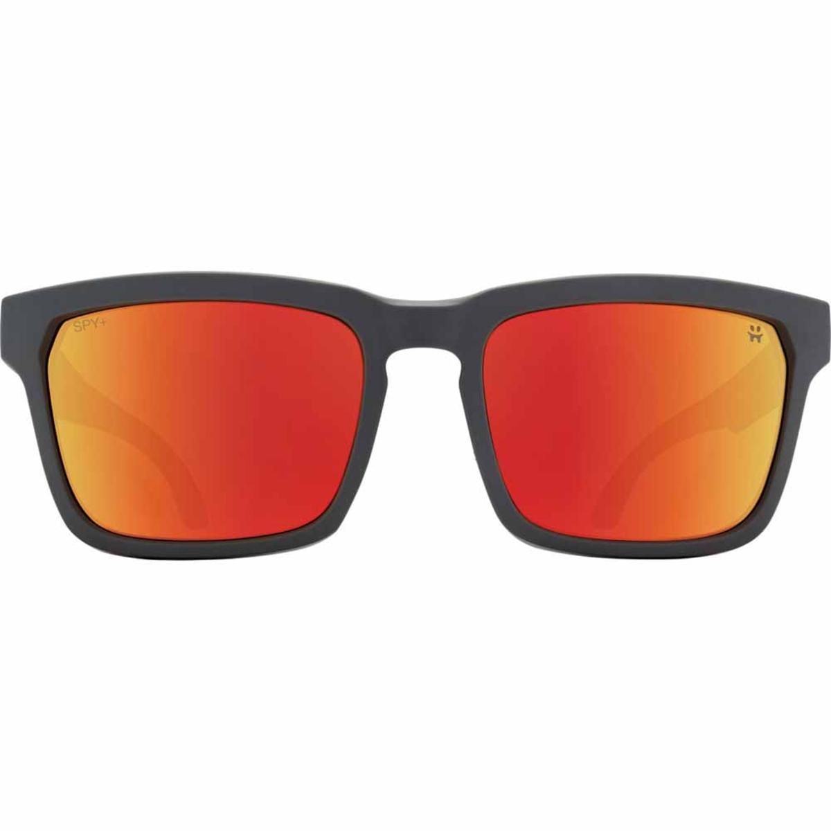  Spy Optic Helm Tech Dark Gray Tan - Happy Gray Green Red Spectra Mirror