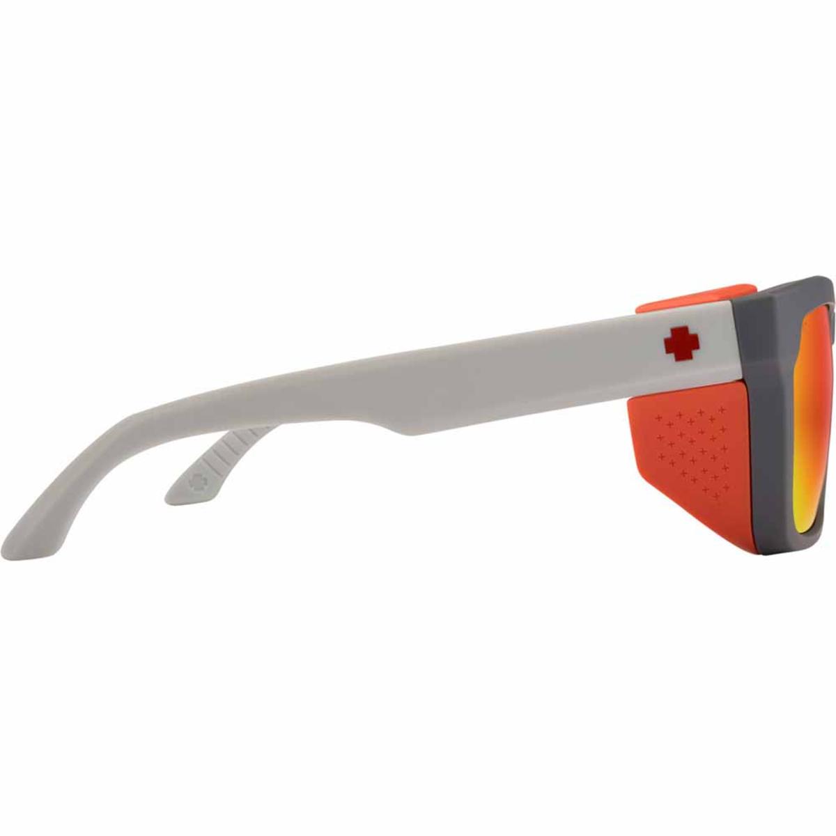  Spy Optic Helm Tech Dark Gray Tan - Happy Gray Green Red Spectra Mirror