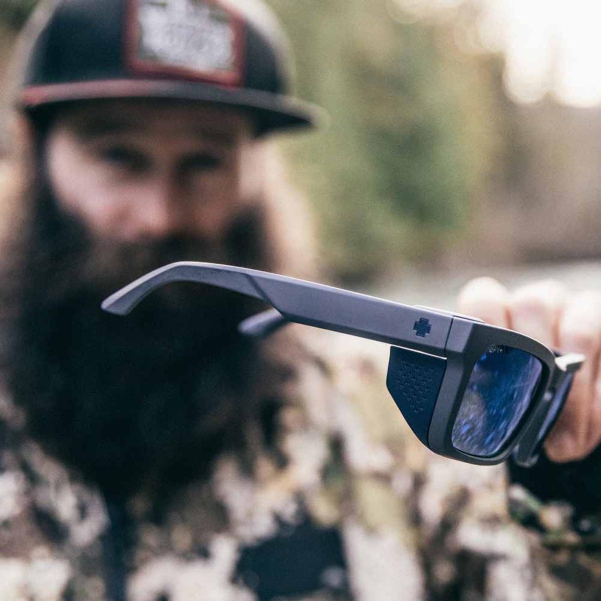  Spy Optic Helm Tech Matte Dark Gray - Happy Gray Green Polar With Black Spectra Mirror