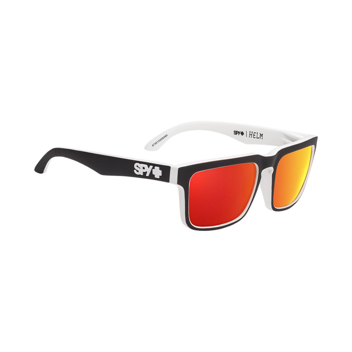  Spy Optic Helm Whitewall - HD Plus Gray Green With Red Spectra Mirror