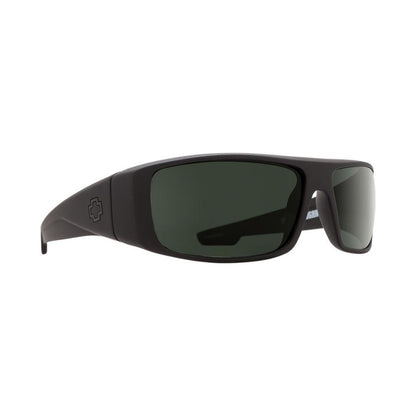  Spy Optic Logan Soft Matte Black - Happy Gray Green Polar