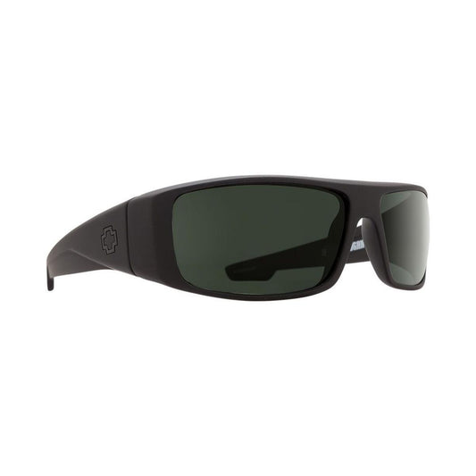  Spy Optic Logan Soft Matte Black - Happy Gray Green Polar