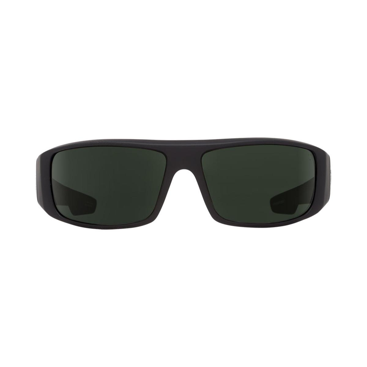  Spy Optic Logan Soft Matte Black - Happy Gray Green Polar