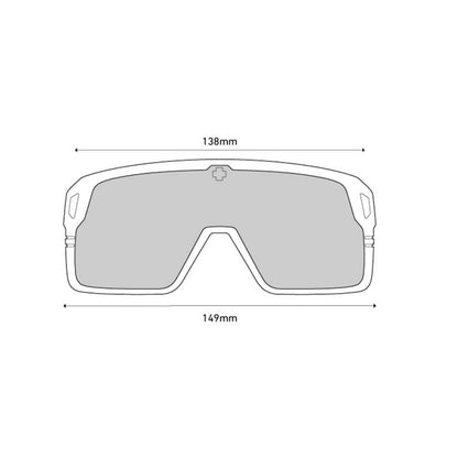  Spy Optic Monolith Matte Black - Happy Gray Green Polar With Black Spectra Mirror