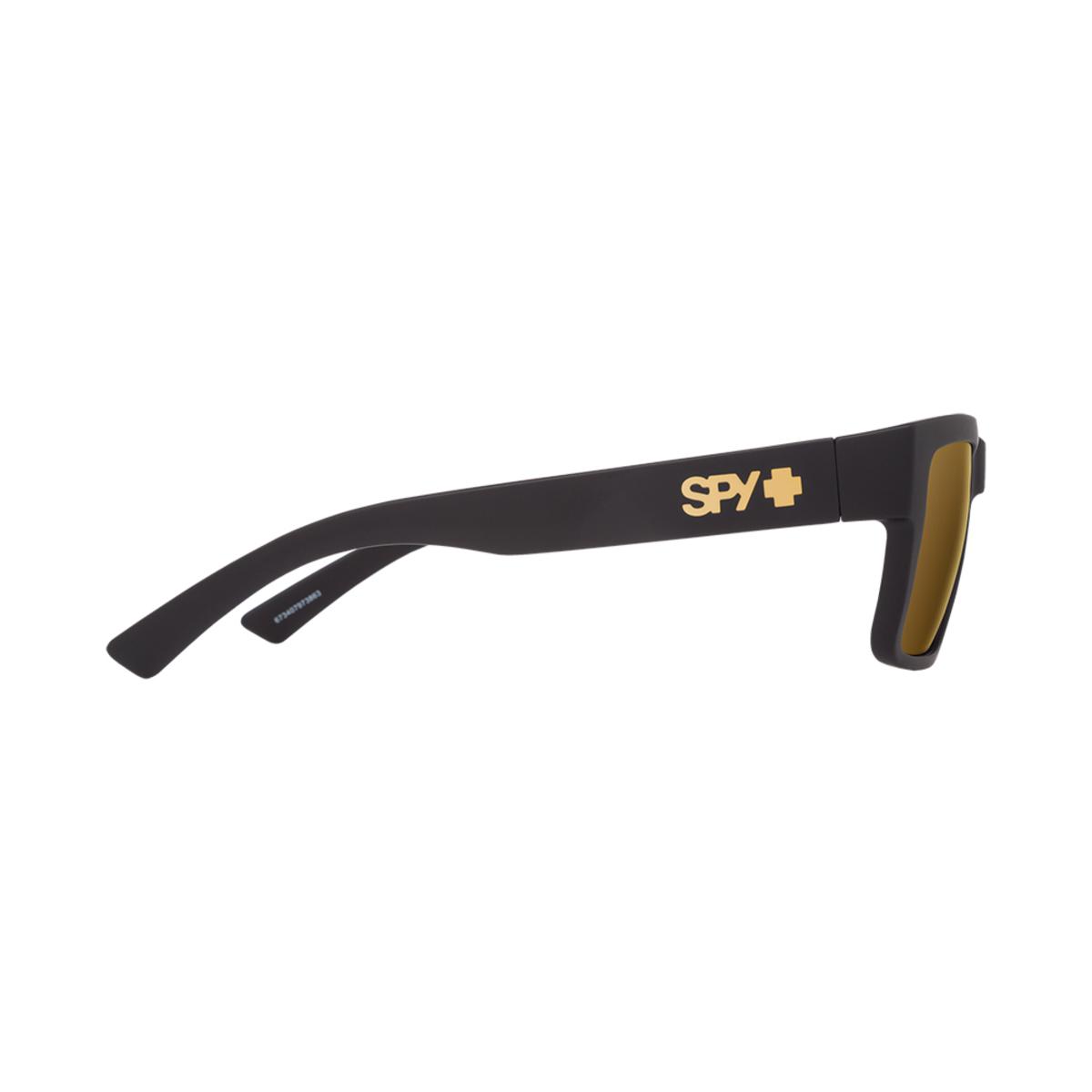  Spy Optic Montana Soft Matte Black - HD Plus Bronze With Gold Spectra Mirror