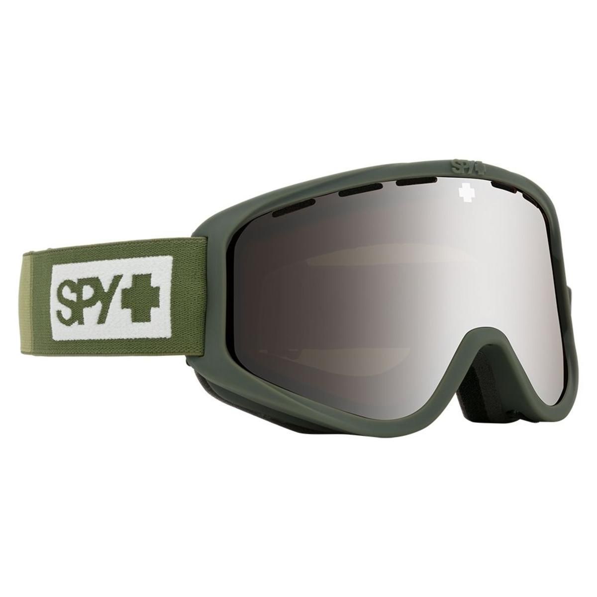  Spy Optic Woot Snow Goggle Colorblock Olive - HD Bronze W/Siliver Mirror + HD LL Persimmon