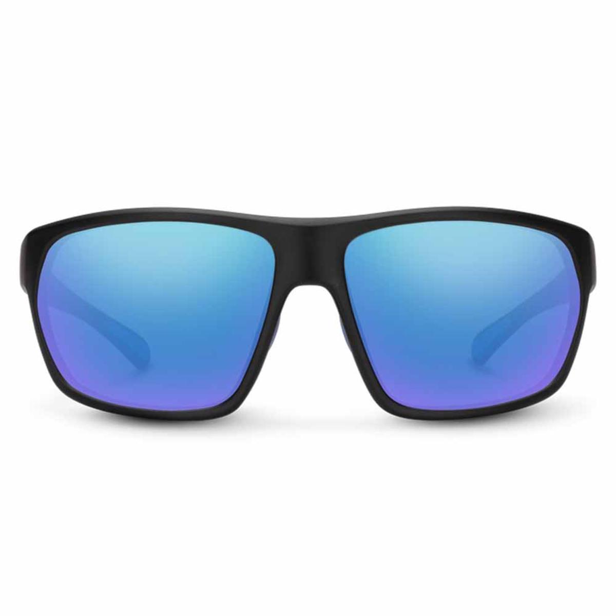  Suncloud Boone Polarized Blue Mirror Sunglasses - Matte Black Frame