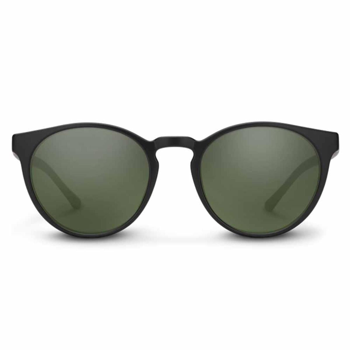 Suncloud Metric Polarized Gray Green Sunglasses - Matte Black Frame