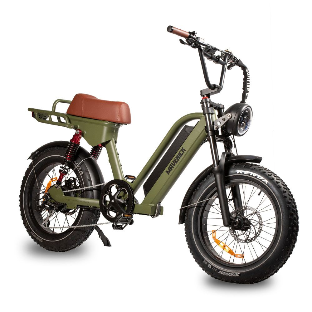  Sunrise Ebikes 1000W Maverick Electric Bike - Green