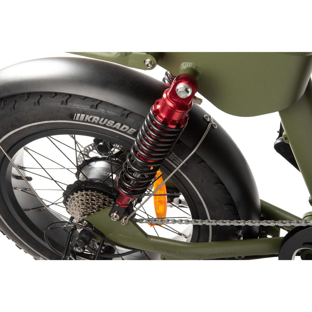  Sunrise Ebikes 1000W Maverick Electric Bike - Green