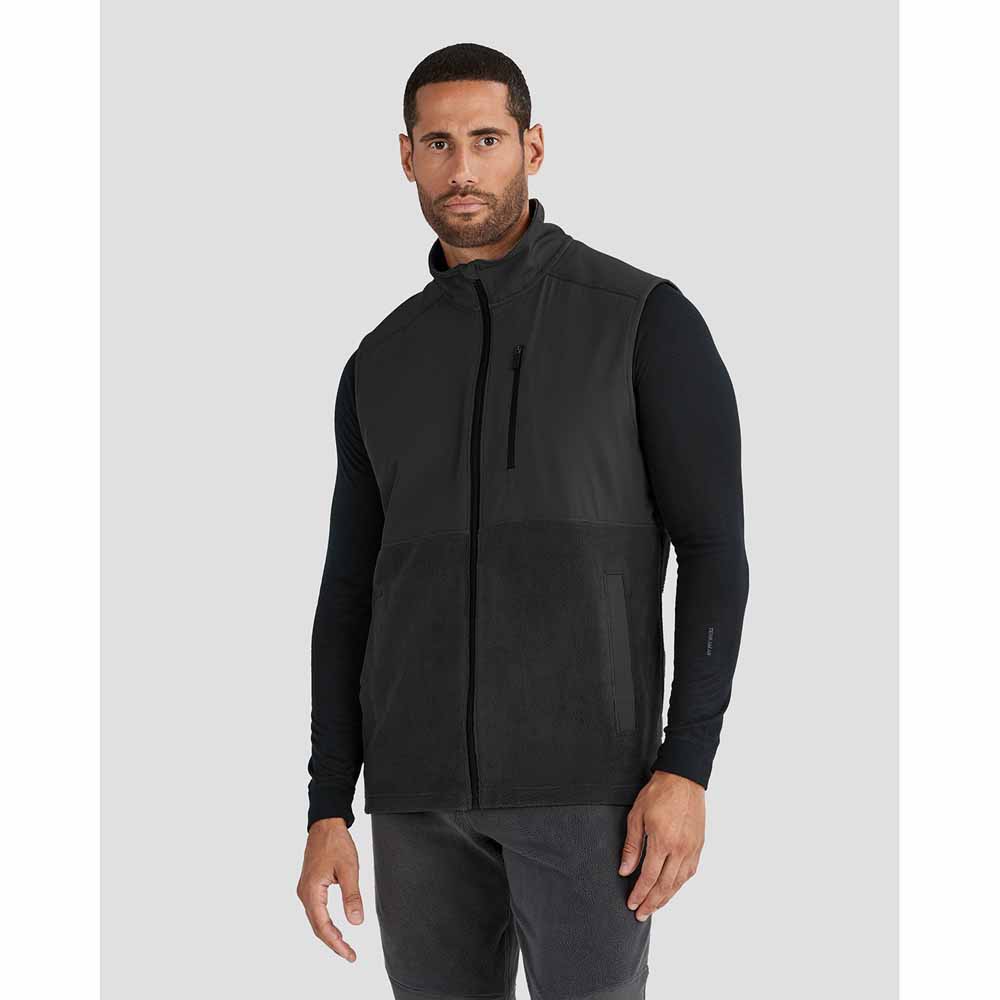  Terramar Mens C-Suite Mammoth Sherpa Fleece Full-Zip Vest