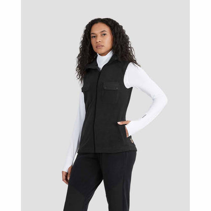  Terramar Womens C-Suite Mammoth Sherpa Fleece Full-Zip Vest