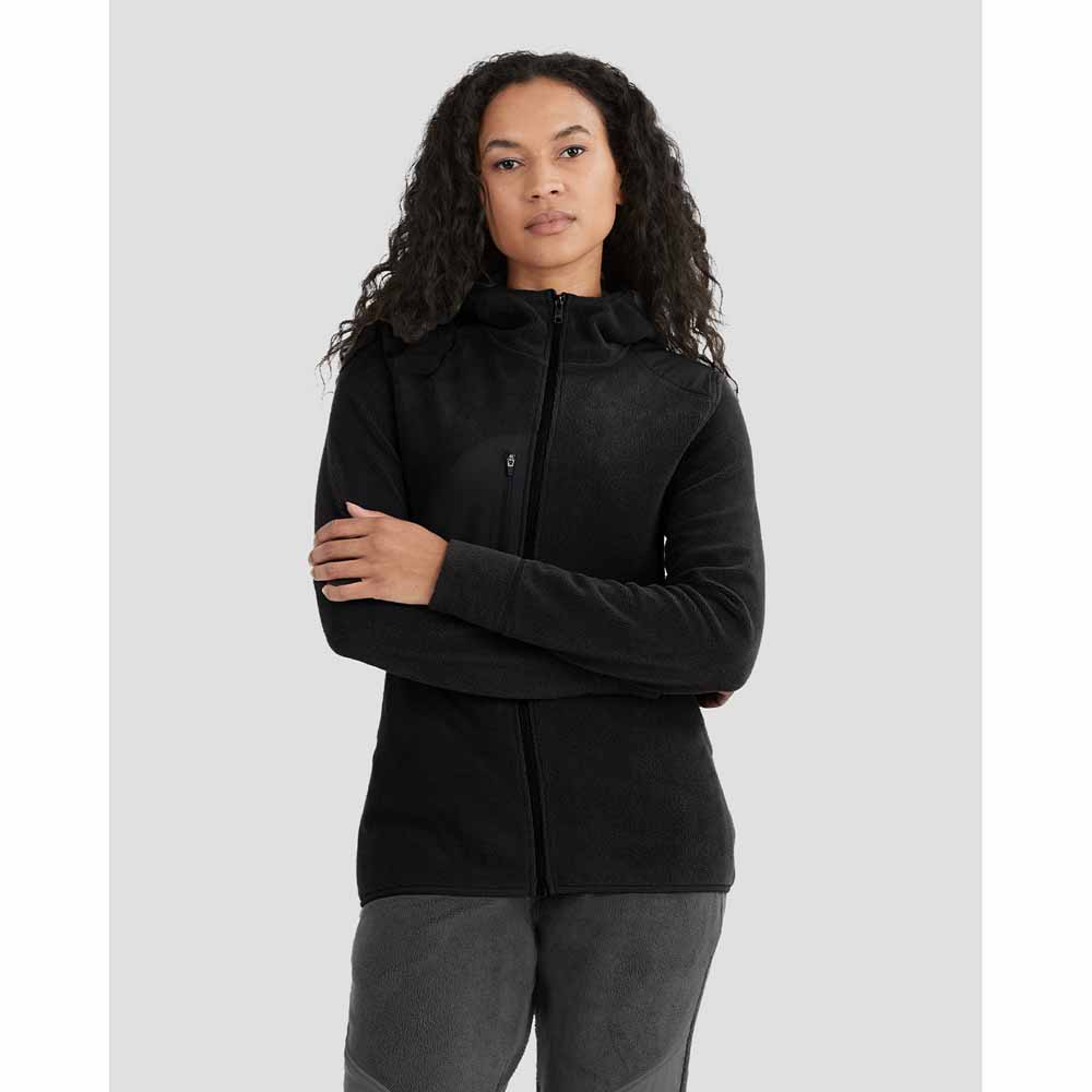  Terramar Womens C-Suite Mammoth Sherpa Fleece Mid-Layer Snap Full Zip Jacket