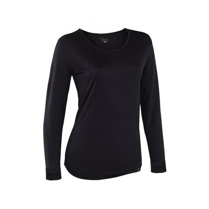  Terramar Womens Thermasilk Pointelle 1.0 Scoop-Neck Top
