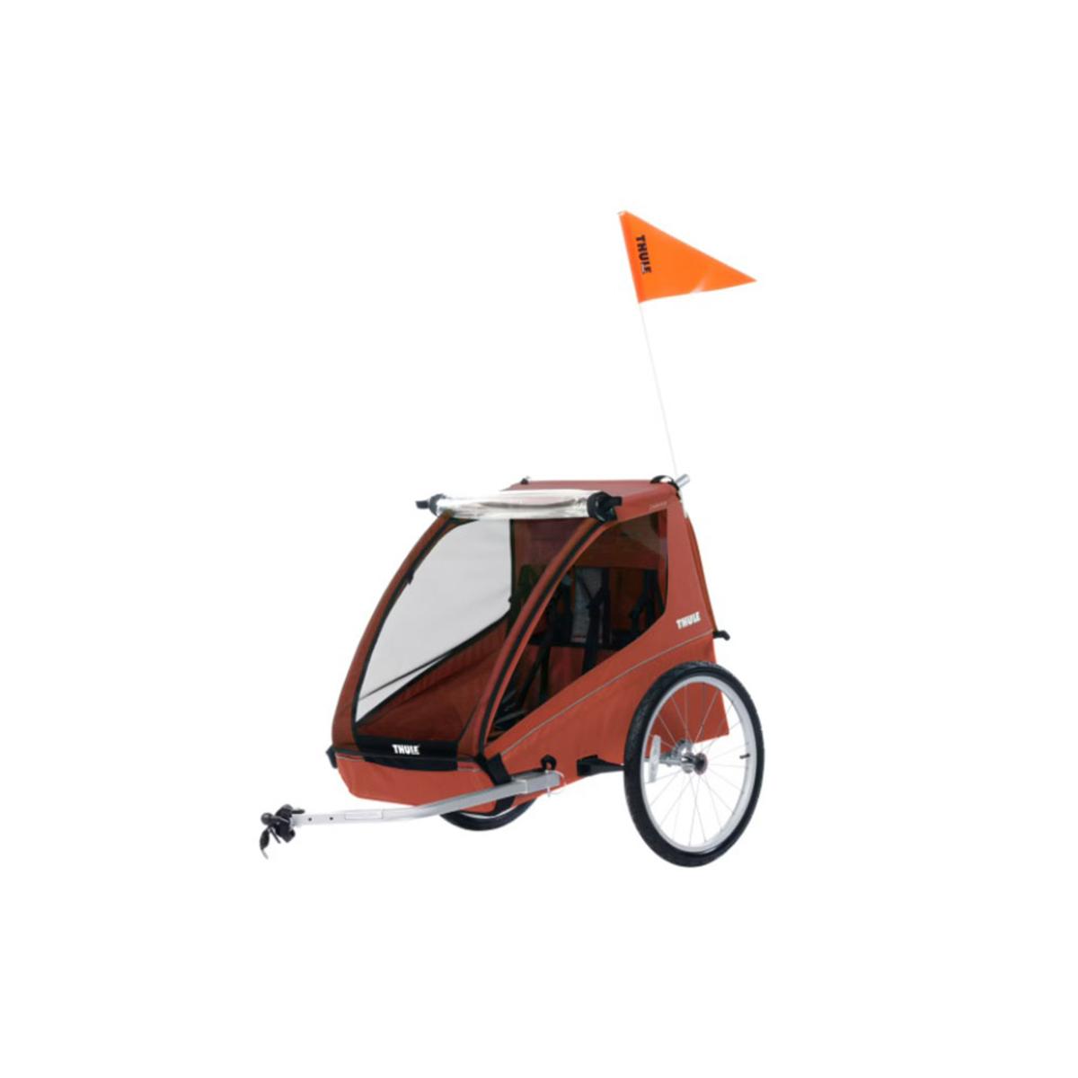  Thule Cadence 2-Seat Bike Trailer - Hot Sauce Red