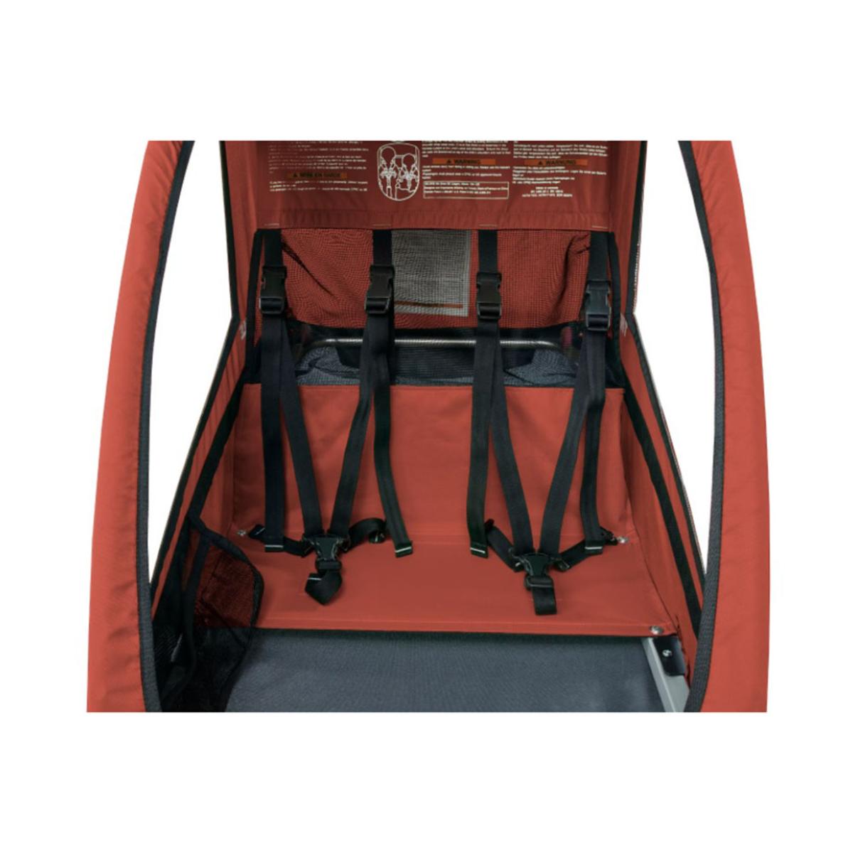  Thule Cadence 2-Seat Bike Trailer - Hot Sauce Red