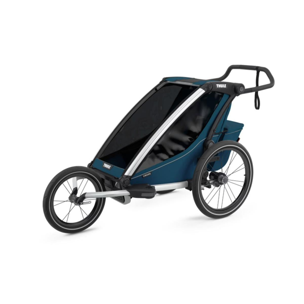  Thule Chariot Cross 1-Seat Multisport Bike Trailer - Majolica Blue