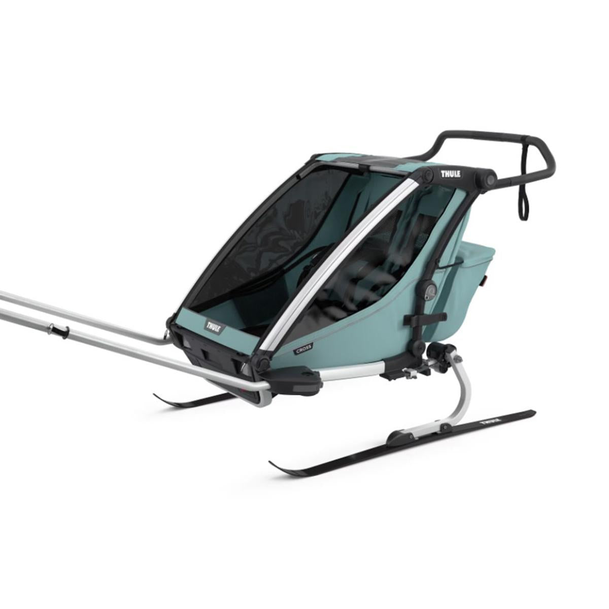  Thule Chariot Cross 2-Seat Multisport Bike Trailer - Alaska Blue