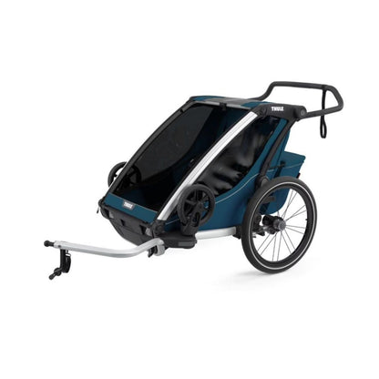  Thule Chariot Cross 2-Seat Multisport Bike Trailer - Majolica Blue