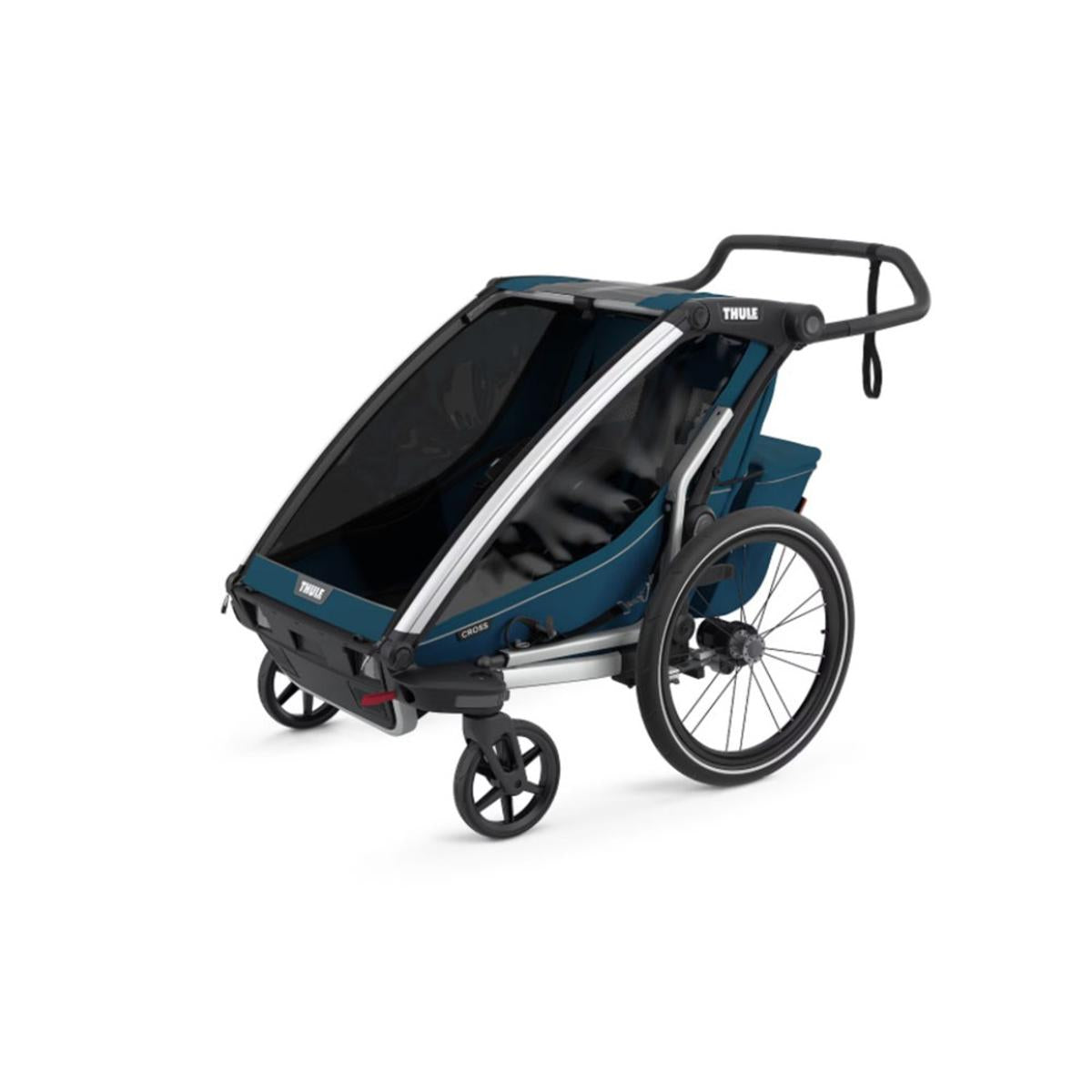  Thule Chariot Cross 2-Seat Multisport Bike Trailer - Majolica Blue
