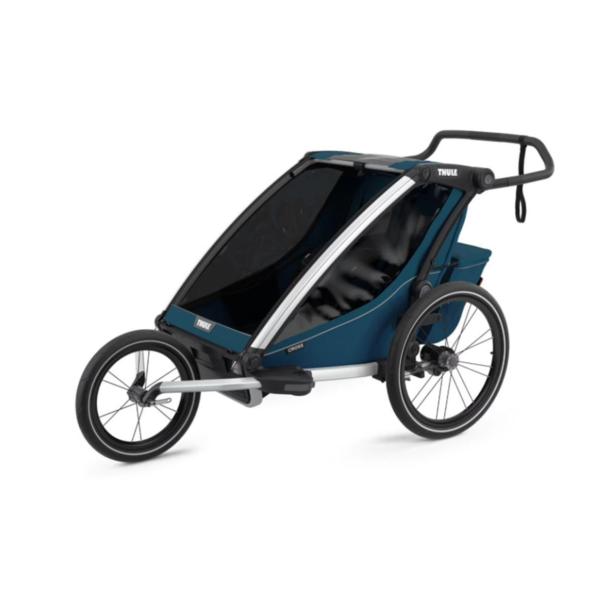  Thule Chariot Cross 2-Seat Multisport Bike Trailer - Majolica Blue