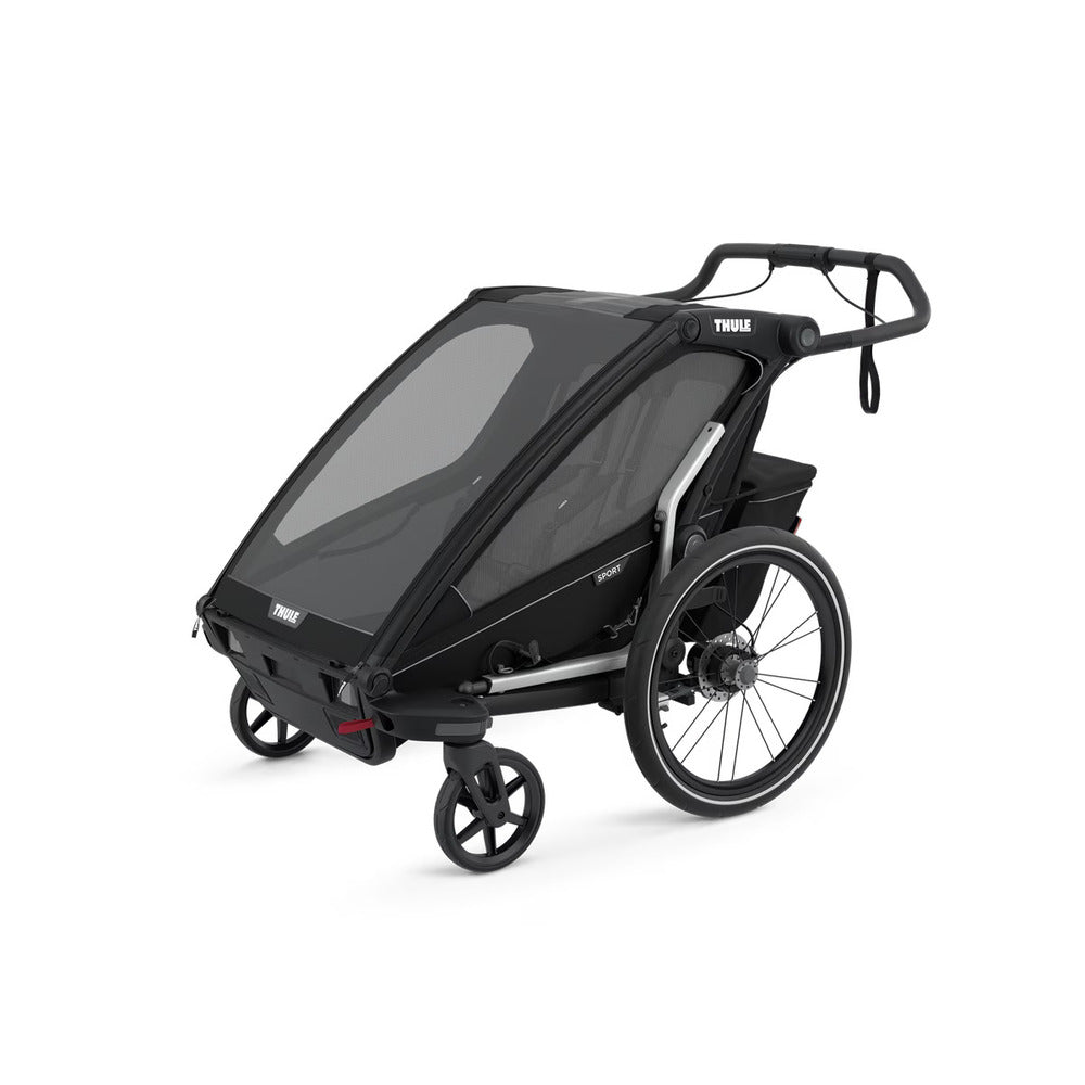  Thule Chariot Sport 2-Seat Multisport Bike Trailer - Midnight Black