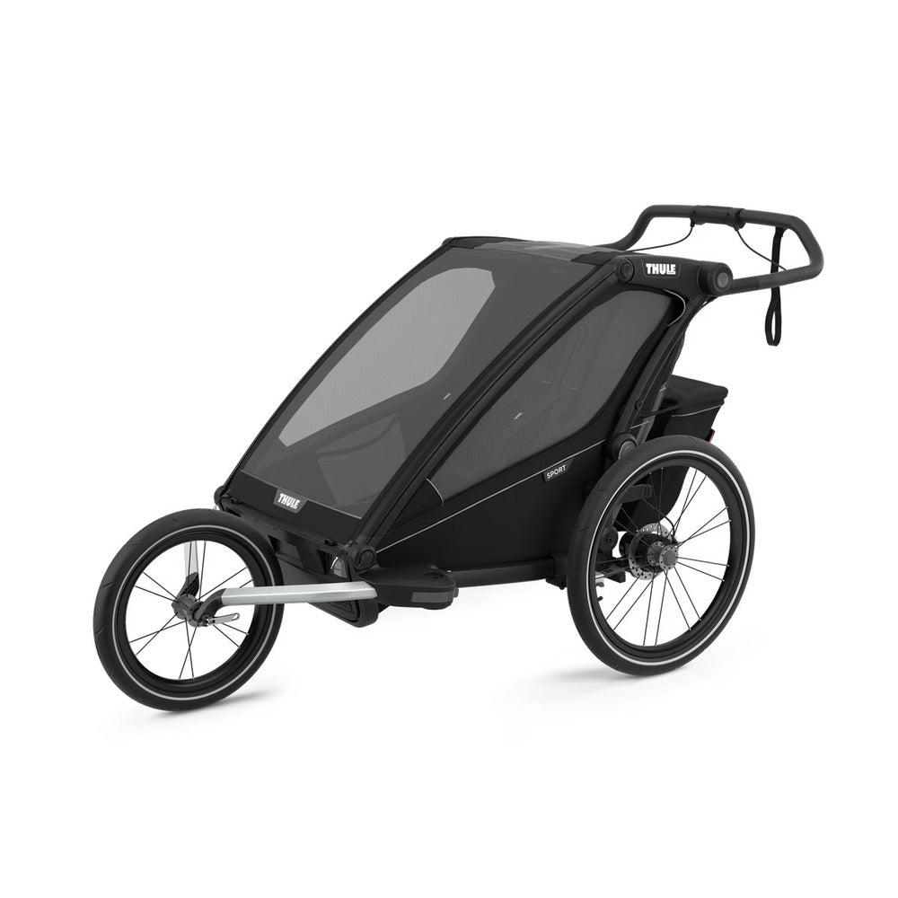  Thule Chariot Sport 2-Seat Multisport Bike Trailer - Midnight Black